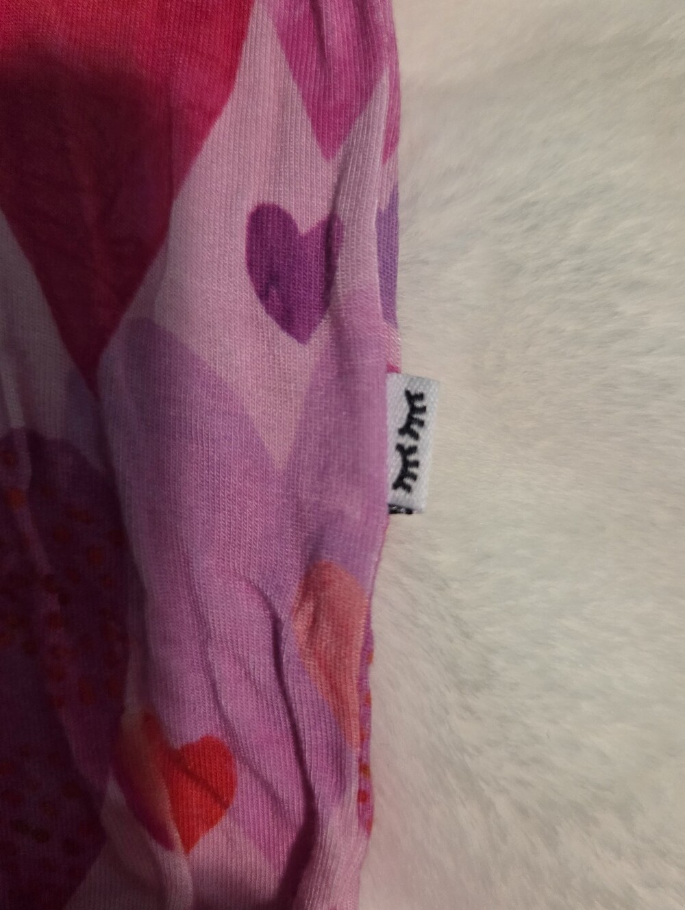 Little Sleepies Pink Hearts & Crafts Newborn Gown Bamboo EUC - Picture 3 of 6